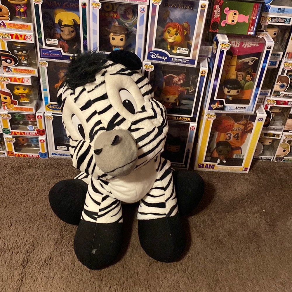 Big zebra plush